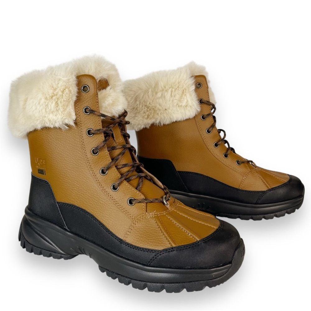 Ugg Yose Fluff Waterproof Winter Snow Boots Tan